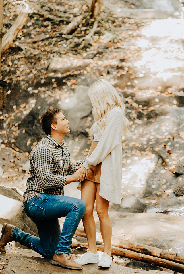 Blue Ridge Ga Engagement Proposal Photographer