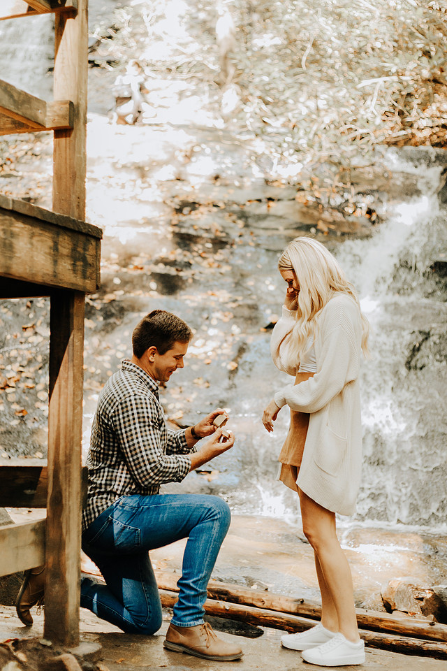 Blue Ridge Ga Engagement Proposal Photographer